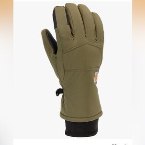 Olive Green Carhartt Women's Storm Defender Insulated Softshell Glove